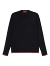 条纹羊毛针织衫