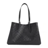 Gucci Structured Leather Shoulder Bag In Black