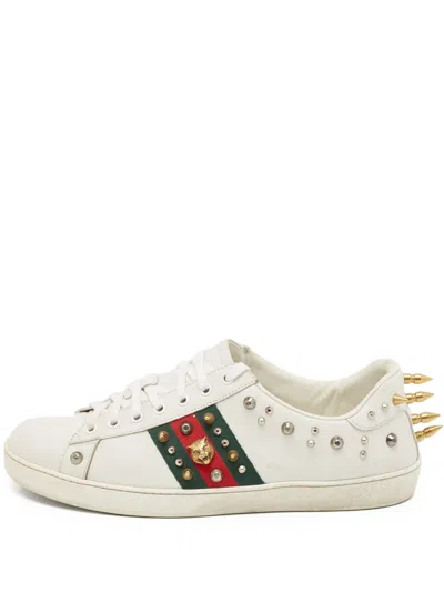 Pre-owned Gucci Stud-embellished Sneakers