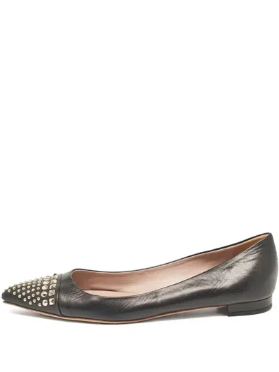 Pre-owned Gucci Studded Ballet Flats
