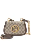Gucci Neutral Blondie Mini Shoulder Bag In Tan