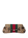 Gucci Mittelgrosse Horsebit Chain Schultertasche In Beige