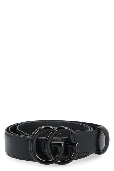 Gucci Stylish Black Leather Belt For Men