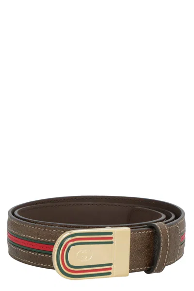 Gucci Stylish Brown Leather Belt For Men