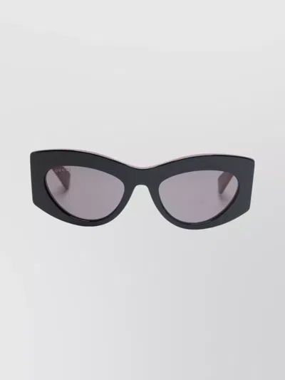 Gucci Stylish Cat-eye Sunglasses Two-tone Design In Black