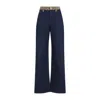 Gucci Boyfriend Fit Slit Denim Jeans In Blue