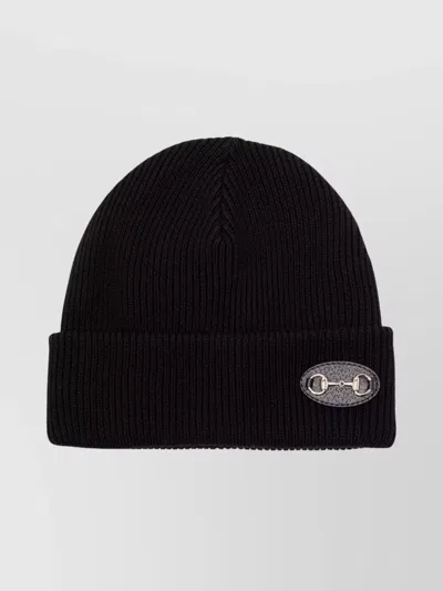GUCCI STYLISH HAT WITH FOLDED BRIM AND METAL HARDWARE