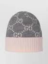 Gucci Stylish Hat With Ribbed Trim And Turn-up Brim In Brown