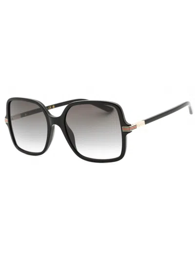 Gucci Stylish Rectangular Women's Mini Sunglasses In Brown