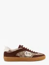 GUCCI SUEDE AND GG FABRIC LOW-TOP SNEAKERS