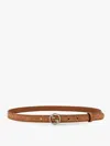 Gucci Suede Belt With All-over Gg Motif