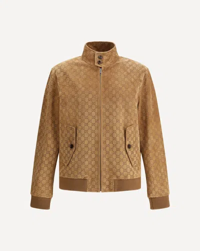 Gucci Gg Bomber In Brown