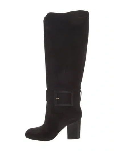 Pre-owned Gucci Suede Boots In Black