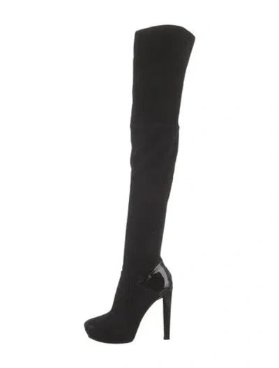 Pre-owned Gucci Suede Boots In Black