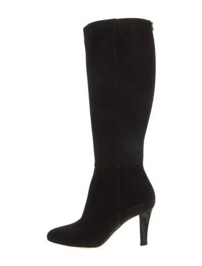 Pre-owned Gucci Suede Boots In Black