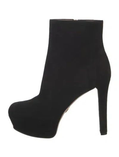 Pre-owned Gucci Suede Boots In Black