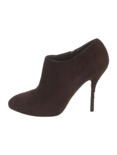 Pre-owned Gucci Suede Boots In Brown
