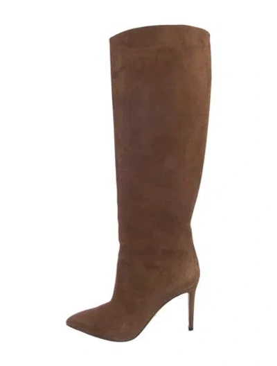 Pre-owned Gucci Suede Boots In Brown