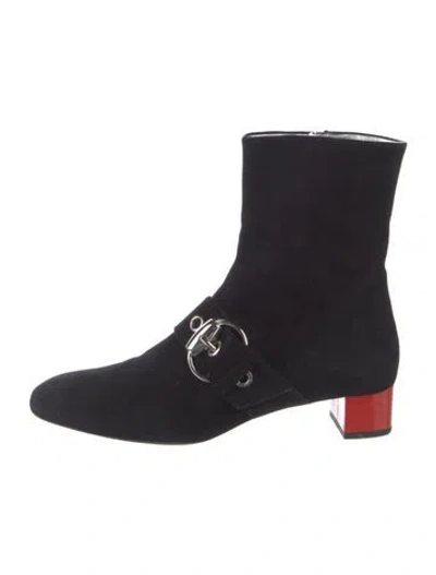 Pre-owned Gucci Suede Boots In Multi