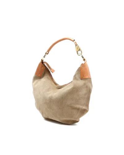 Gucci Suede Hobo Bag In Neutral