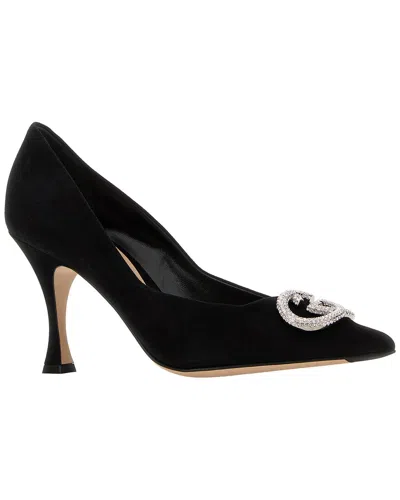 Gucci Suede Pump In Black