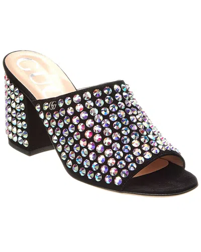 Gucci Suede Sandal In Black