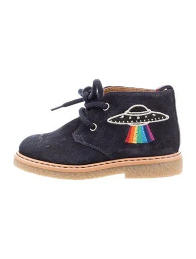 Pre-owned Gucci Babies' Suede Shoes In Blue