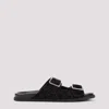 Gucci Rhein Open Suede Leather Sandals In Black