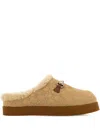 Gucci Suede Slippers In Neutral