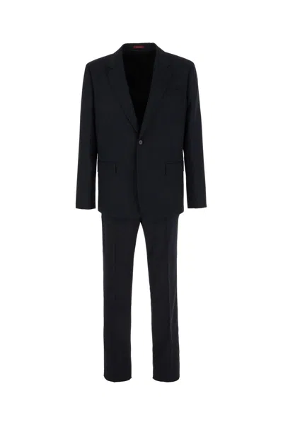 Gucci Logo Suit For Men In Navy