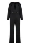 Gucci One-piece Belt Detail Jumpsuit In Black