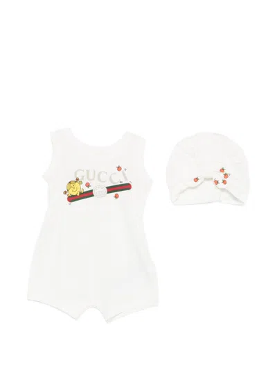 Gucci Summer Romper Set In White