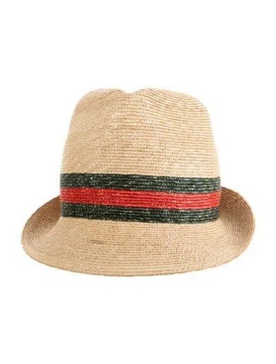 Pre-owned Gucci Sun Hat In Neutral