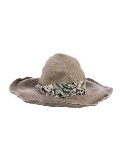 Pre-owned Gucci Sun Hat In Neutrals