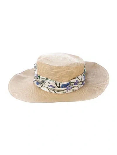Pre-owned Gucci Sun Hat In Neutrals