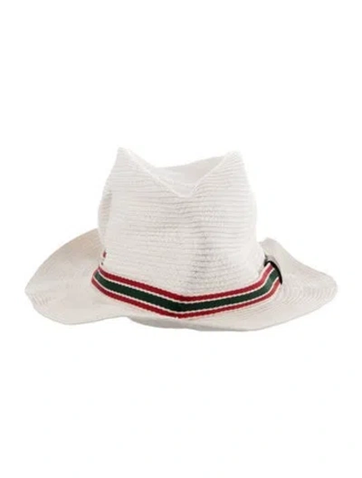 Pre-owned Gucci Sun Hat In White
