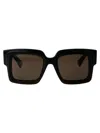 Gucci Sunglasses In 001 Black Black Brown