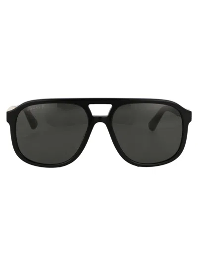 Gucci Sunglasses In 001 Black Black Grey