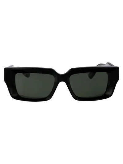 Gucci Womens Gg1529s Square-frame Acetate Sunglasses Black In 001 Black Black Grey