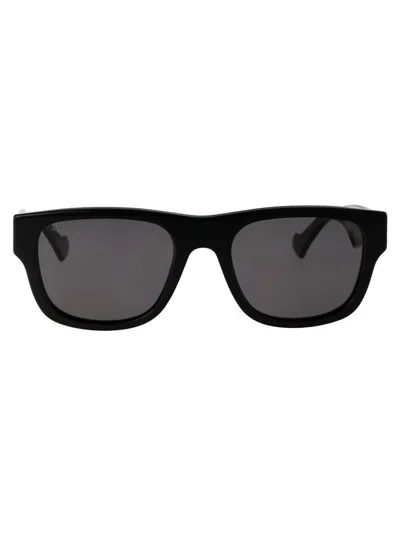 Gucci Gg1427s Sunglasses In 001 Black Black Grey