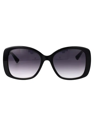 Gucci Gg0762s Sunglasses In 001 Black Black Grey