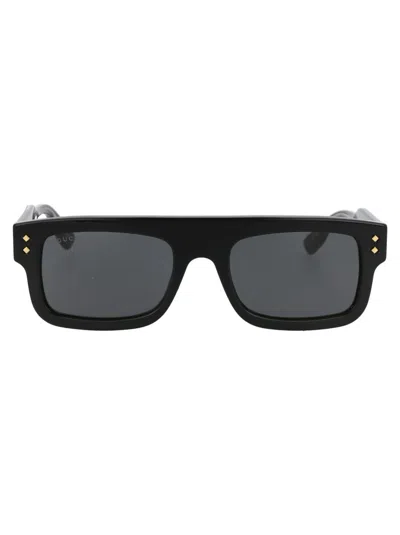 Gucci Sunglasses In 001 Black Black Grey