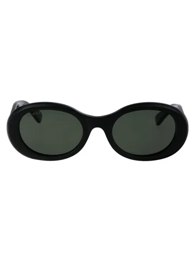 Gucci Sunglasses In 001 Black Black Grey