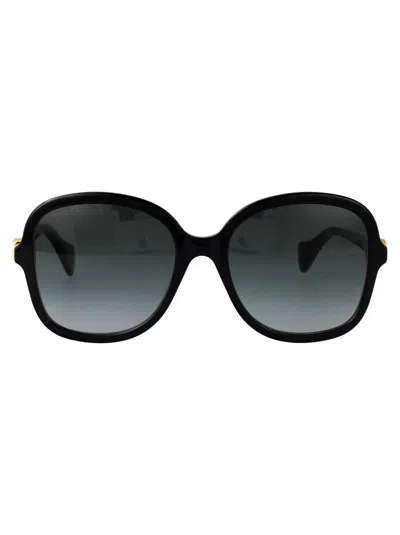 Gucci Gg1178s Sunglasses In 002 Black Black Grey