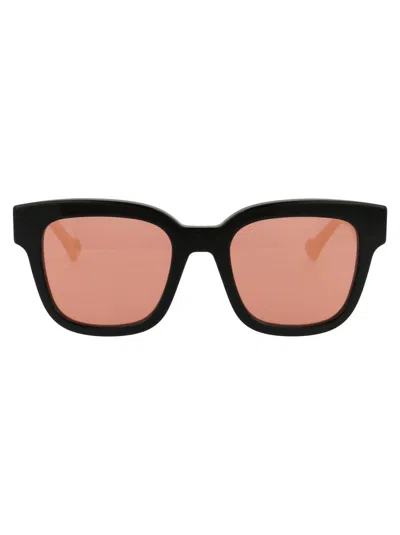 Gucci Sunglasses In 002 Black White Orange