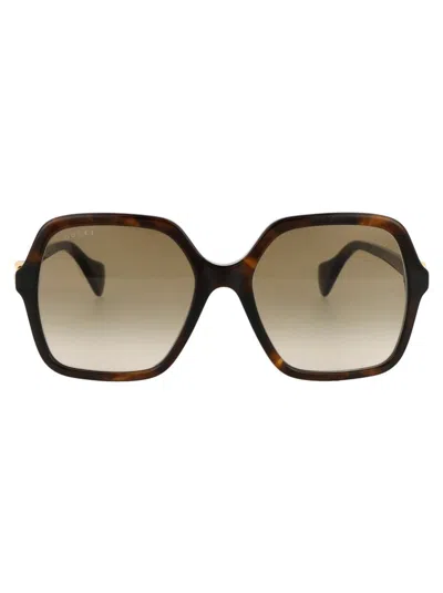 Gucci Eyewear Gg1072s Sunglasses In Brown