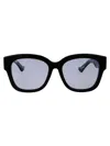 Gucci Sunglasses In 003 Black Black Violet