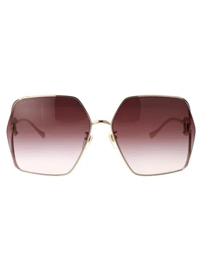Gucci Gg1322sa Sunglasses In 003 Gold Gold Red