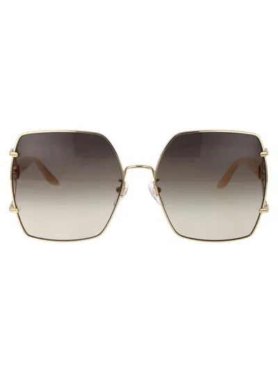 Gucci Sunglasses In 003 Gold Ivory Brown