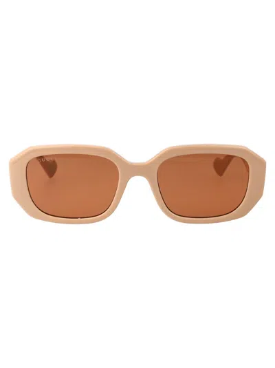 Gucci Sunglasses In 003 Nude Nude Brown